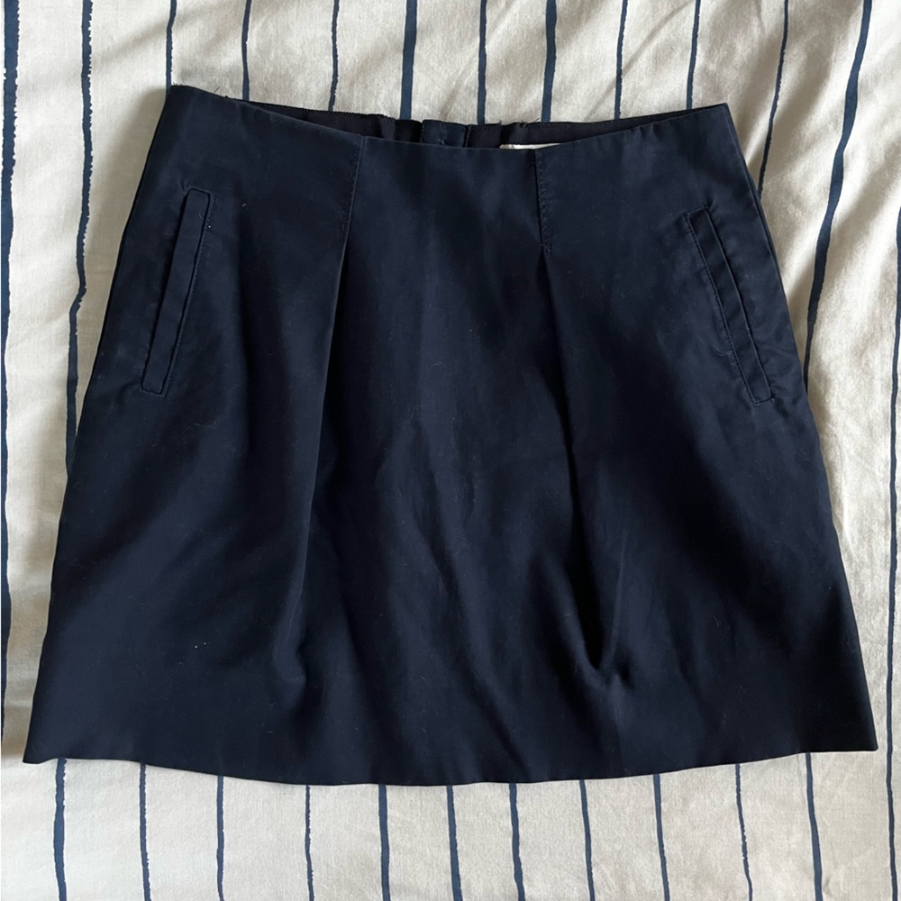J. Crew navy skirt with pockets
